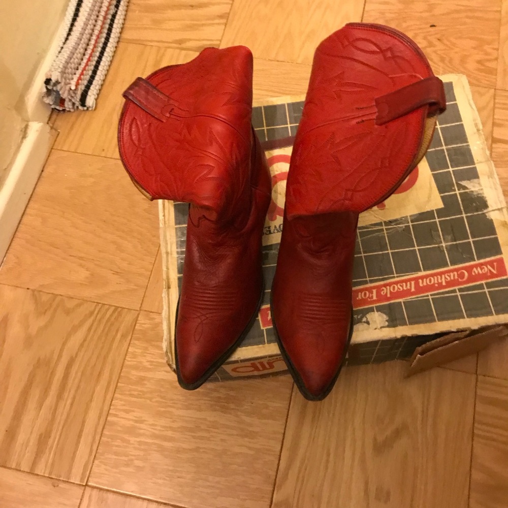 Red wester cow girl/boy boot